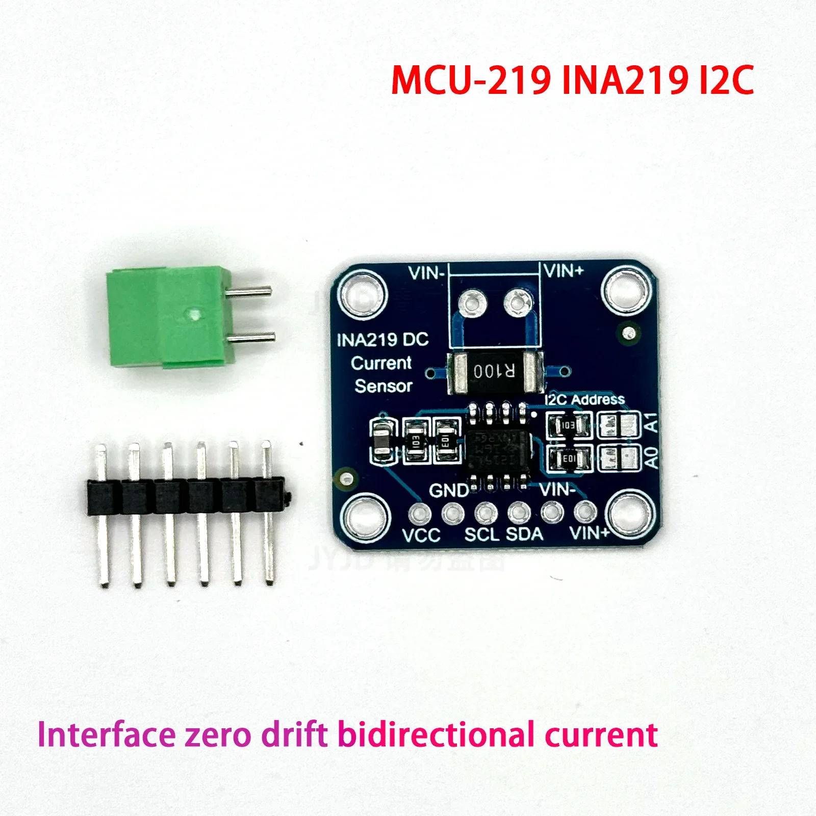 MCU 219 INA219 Порт I2C Нулевой дрейф, двунаправленный модуль датчика мониторинга источника питания MCU INA 219