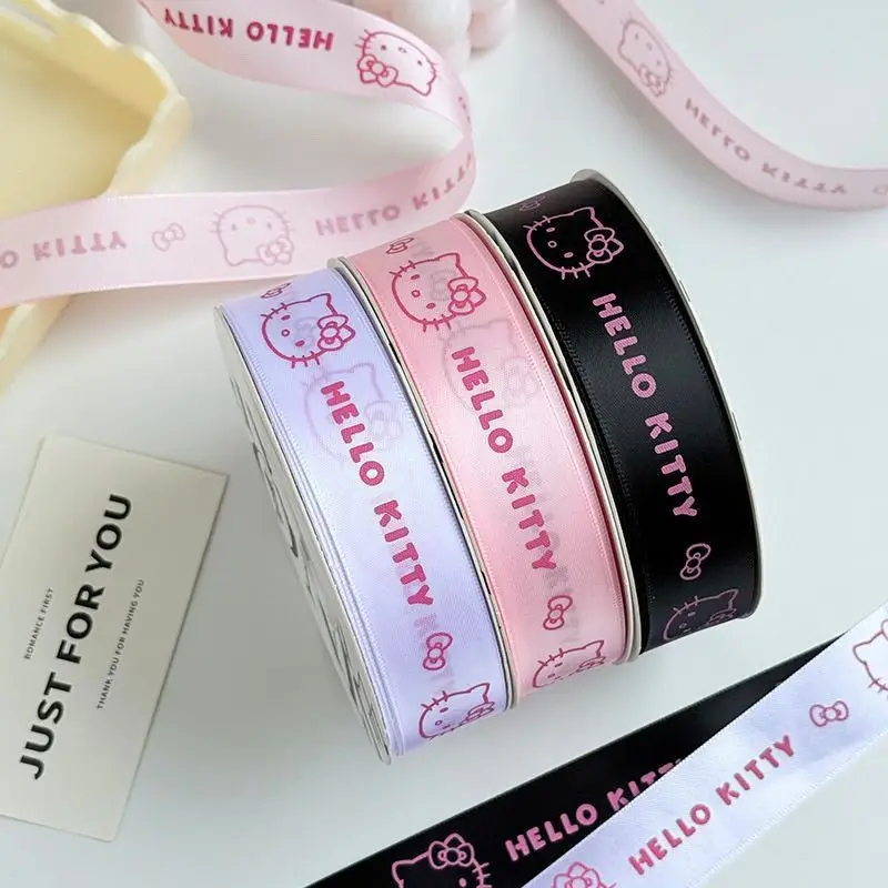 Лента Hello Kitty, аниме, периферийные устройства, новая модель, креативная изысканная модная универсальная лента, украшение, милая мультяшная лента