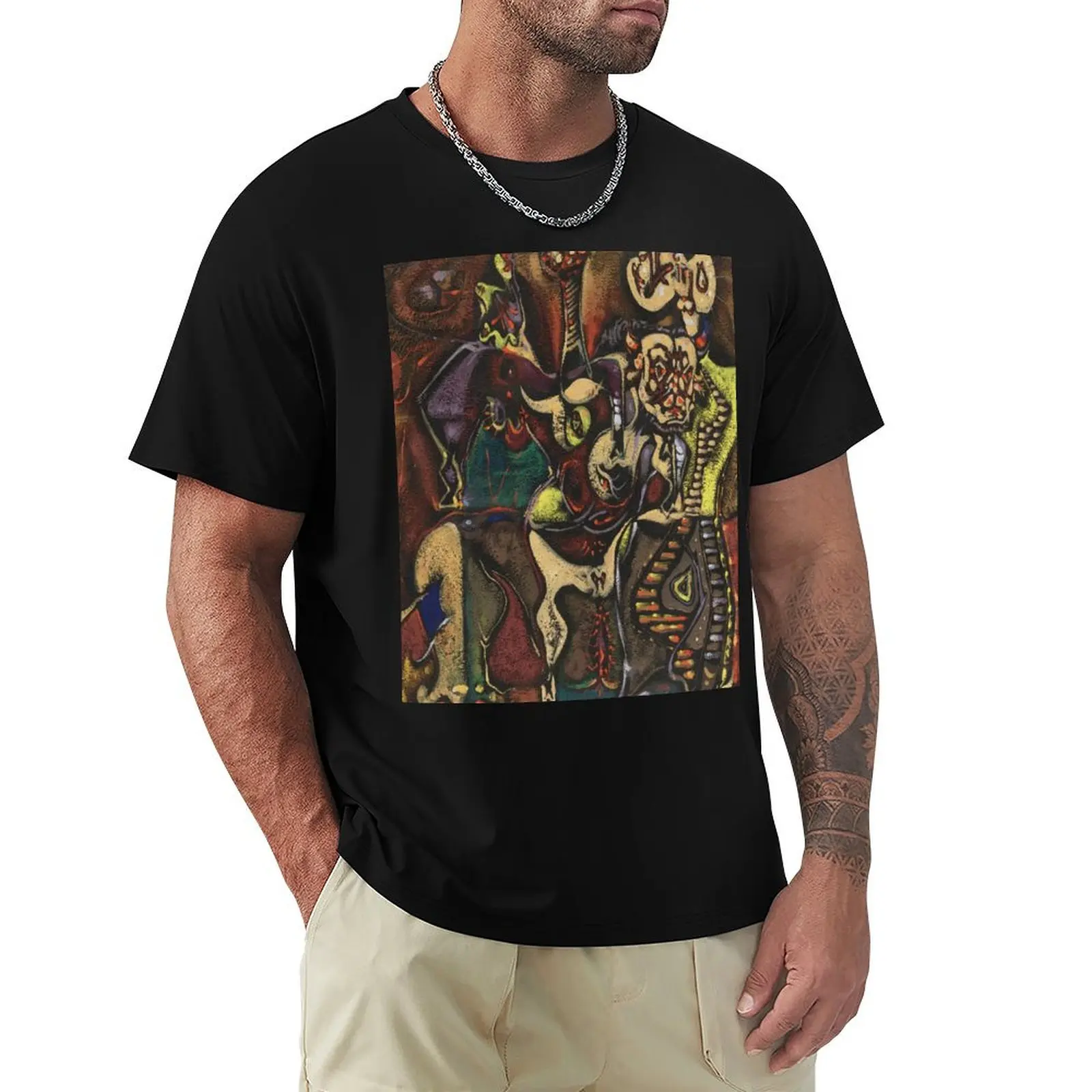 Pas aande-Andre Masson T-Shirt черные роскошные дизайнерские заготовки футболки на заказ мужские большие и высокие футболки