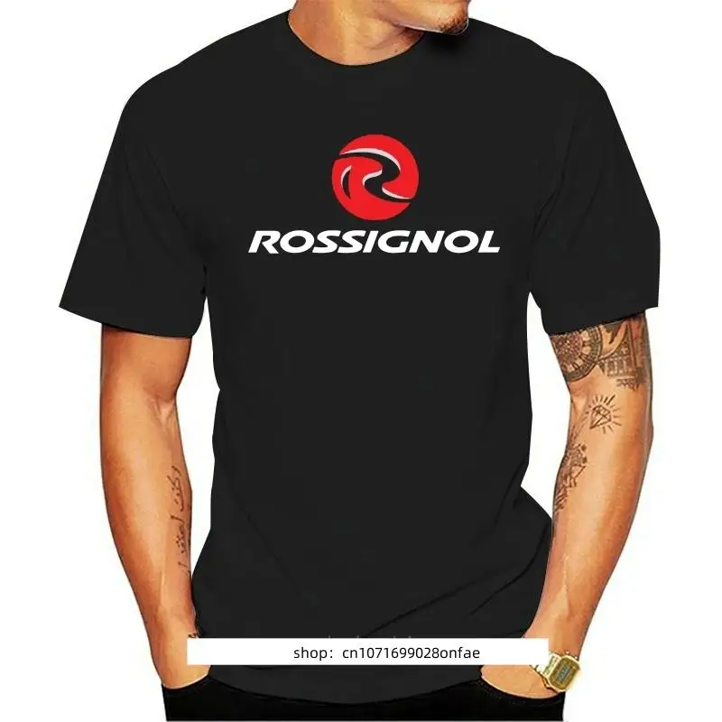 Фото Лыжи Rossignol, Мужская хлопковая футболка, летняя брендовая футболка, европейский размер, бесплатная доставка №1