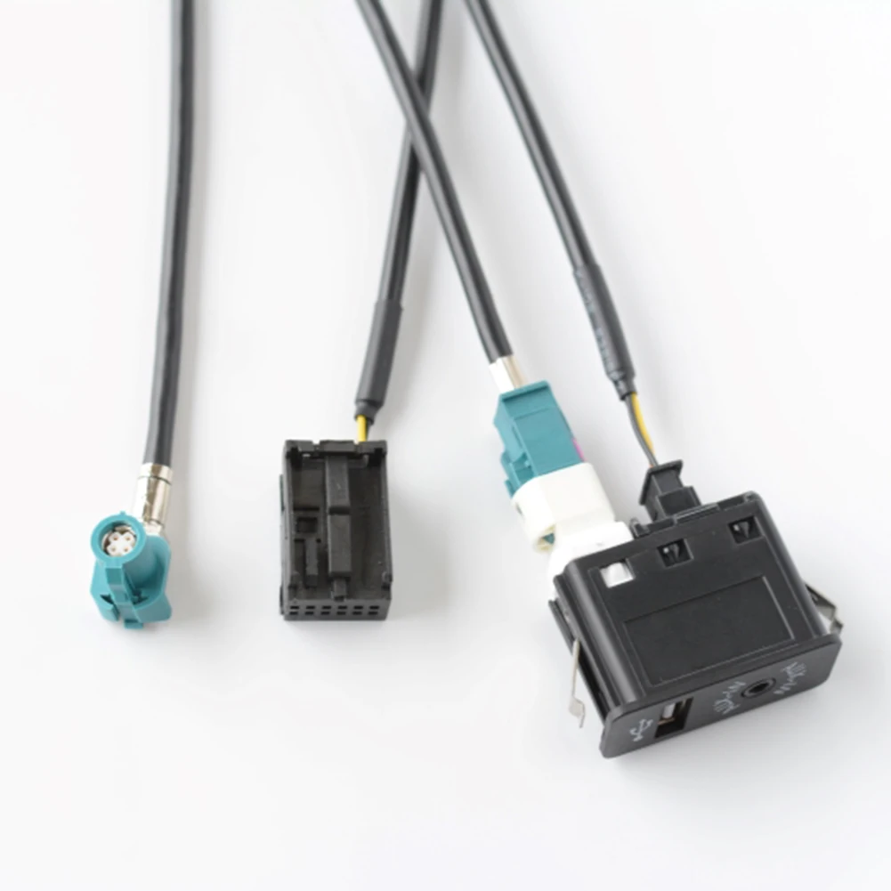 Автомобильный USB-интерфейсный кабель 180 см, черный 5 В для BMW EVO для NBT, хост-переключатель автомобиля, 4-контактный жгут AUX, кабель, доступ к автомобильной электронике
