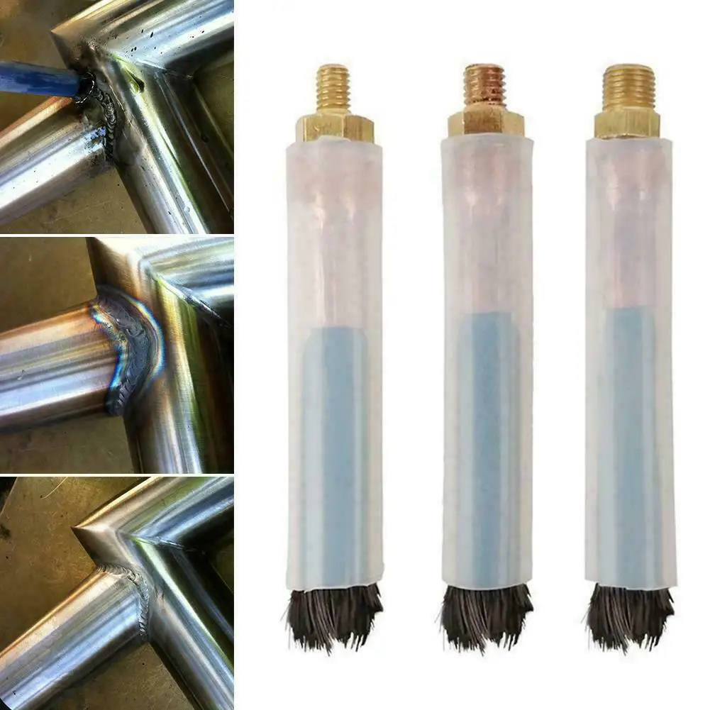 Фото Кисть для трайки Tig Wig Mig Brush M6/M8/M10, щетка для сварки из углеродного волокна и полировки, инструменты для очистки сварки и шва, аксессуары №5