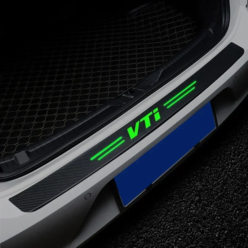 Светящиеся автомобильные пороги, педальные полосы для Honda VTI, логотип, задний порог багажника, бампер, защитная наклейка, защита от царапин, наклейки (art.: 3920cac072d6f) - 3920cac072d6f