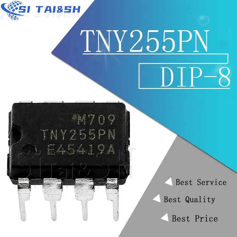 10 шт. TNY255PN черный пластиковый защитный чехол для DIP-8 TNY255P DIP TNY255 255PN новый и оригинальный Электронные системы данных