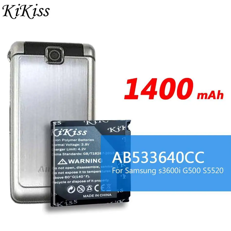 Фото 1400 мАч AB533640CC аккумулятор мобильного телефона для Samsung G500 C3110C C3310C S3600C S3600i S3601C S5520 S6888 S3930C быстрая зарядка №3