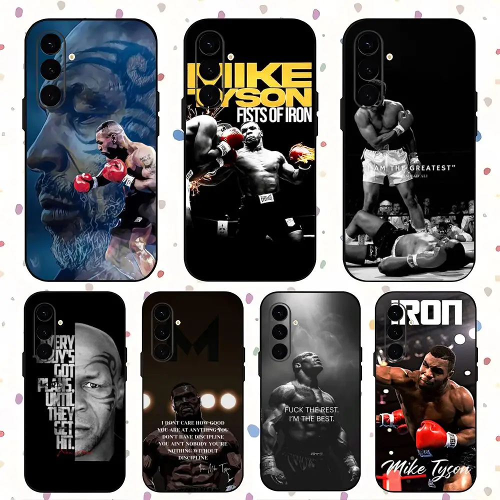 Чехол для телефона SuperStar Mike T-Tyson Boxing для Samsung Galaxy S25 S24 S23 S22 S21 S20 Plus Ultra Note20, мягкий черный