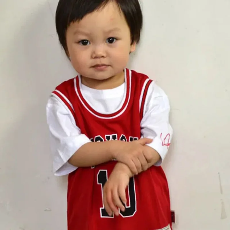 2025 ♥   Новые детские трикотажные изделия SLAM DUNK по индивидуальному заказу, топы, аниме SHOHOKU Sakuragi Hanamichi Kaede Rukawa, одежда для косплея для C ☆ ★
