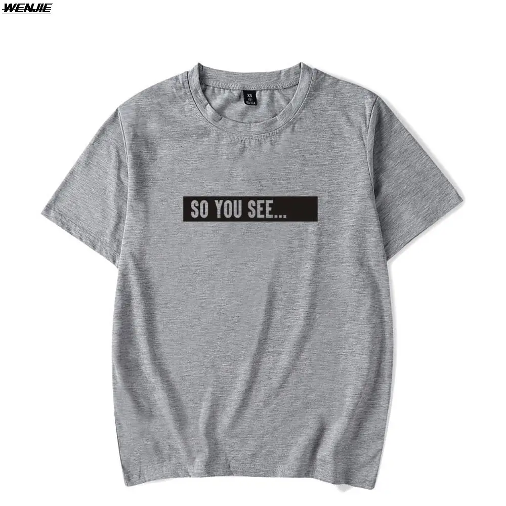 Фото Футболка So You See Dhar Mann Merch с круглым вырезом, летняя женская и мужская футболка с короткими рукавами, уличная одежда в стиле Харадзюку, кавайная детская одежда №3