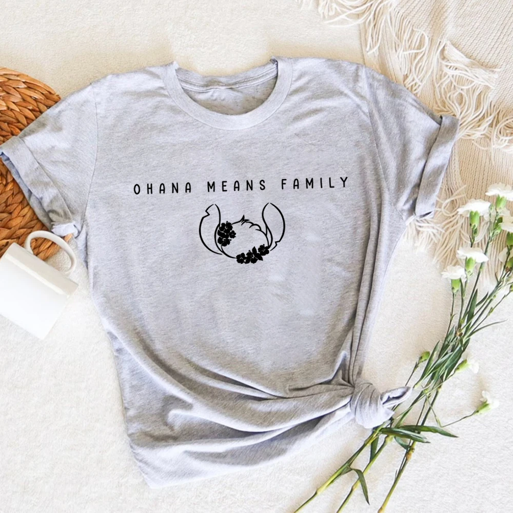 Семейная футболка Ohana Means в стиле ретро, рубашка для семейного отдыха, винтажная уличная одежда, рубашки с короткими рукавами, летние повседневные топы унисекс (art.: 3920cf59f261a) - 3920cf59f261a