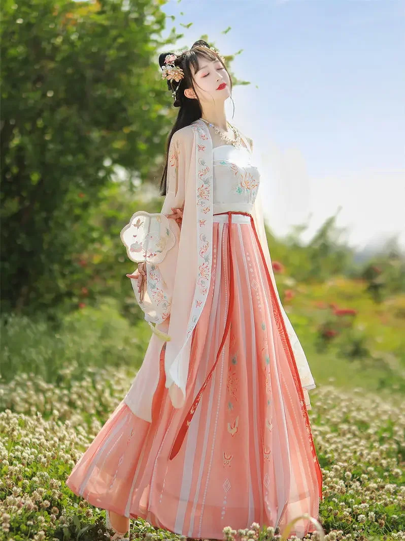 Фото Vrouwen Hanfu Jurk Traditionele Китайский наряд Stoffen Oude Volksdans Подиум Костюмы Oosterse Fee Reklames Косплей 2025 Горячая Распродажа №5