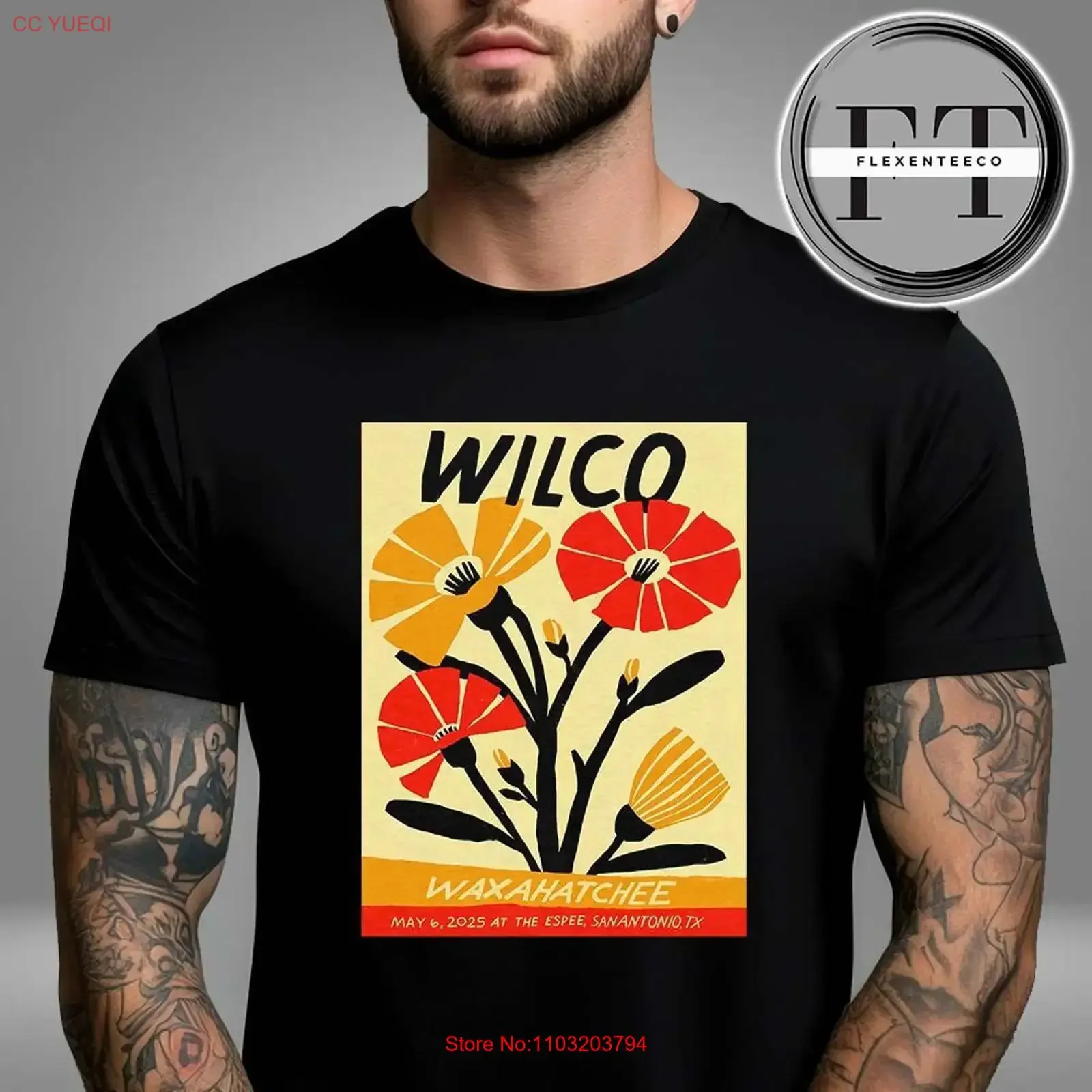 Футболка Wilco At The Espee On May 6 2025 года, винтажная стираная уличная одежда, слегка мягкая модная стильная дизайнерская одежда, повседневная