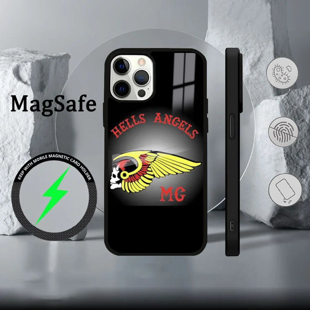 Чехол для телефона H-Hells A-Angels Moto Cool для iPhone 16, 15, 14, 13, 12, 11 Pro Max Plus Mini Magsafe Mirror, беспроводной магнитный чехол (art.: 3920cbba7199f) - 3920cbba7199f