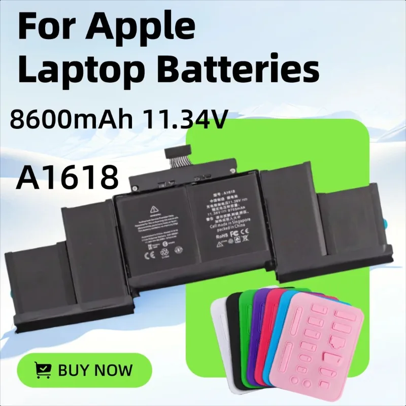 Аккумулятор 8600 мАч 11,34 В A1618 для Apple MacBook Pro 15 A1398 Retina 2015, аккумуляторы для ноутбуков