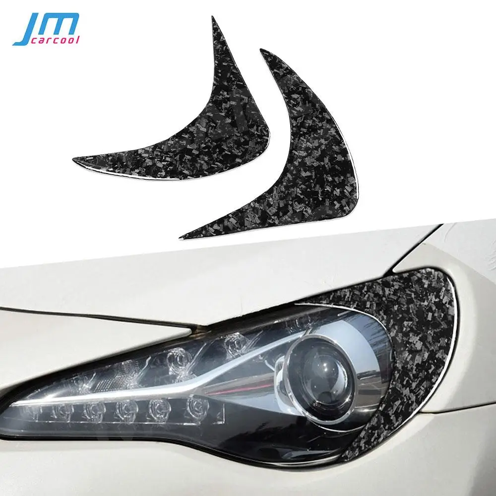 Чехлы на фары для бровей автомобиля для Toyota GT 86 2013-2020, кованый передний бампер из углеродного волокна, веки, Стайлинг автомобиля