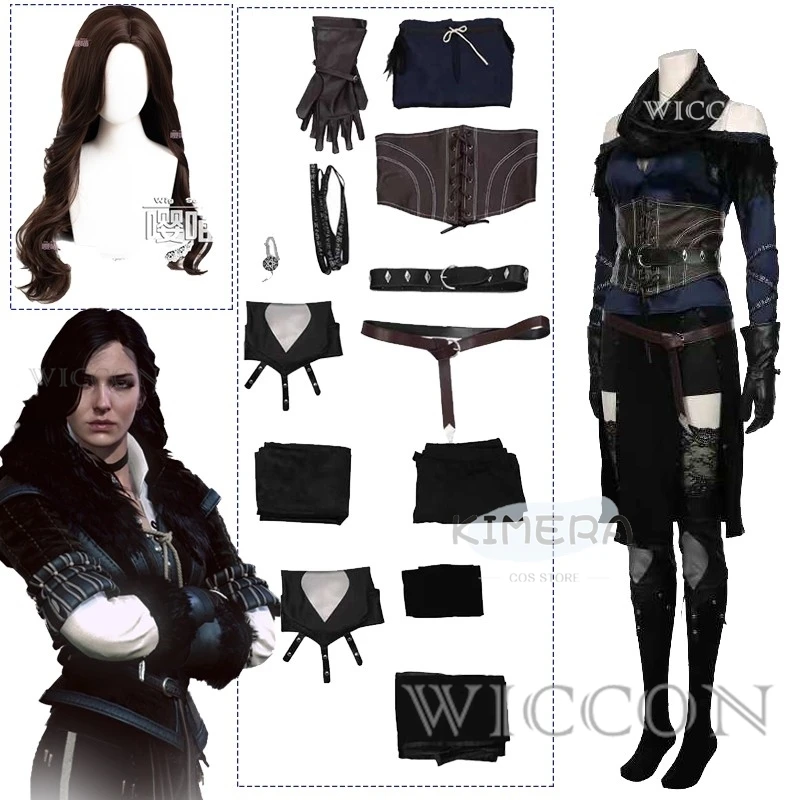 Фото Witcher 3 Yennefer of Vengerberg Janka Jenny, карнавальный костюм, аниме, игра на Хэллоуин, женские брюки для взрослых, костюм Expo, наряд, парик №2