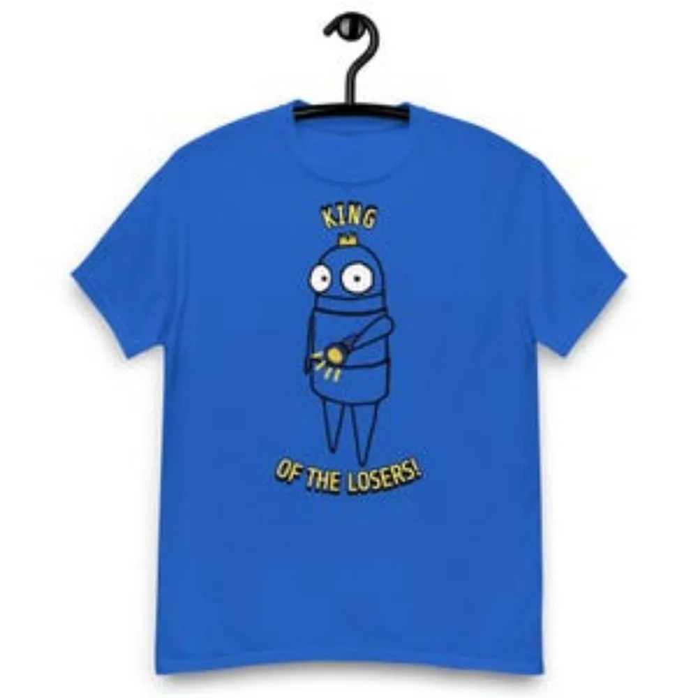 Фото Горячая игра R.E.P.O. Футболка Merch REPO King of the Losers, футболка с короткими рукавами, футболка унисекс, уличная модная трендовая футболка, топ y2k №3