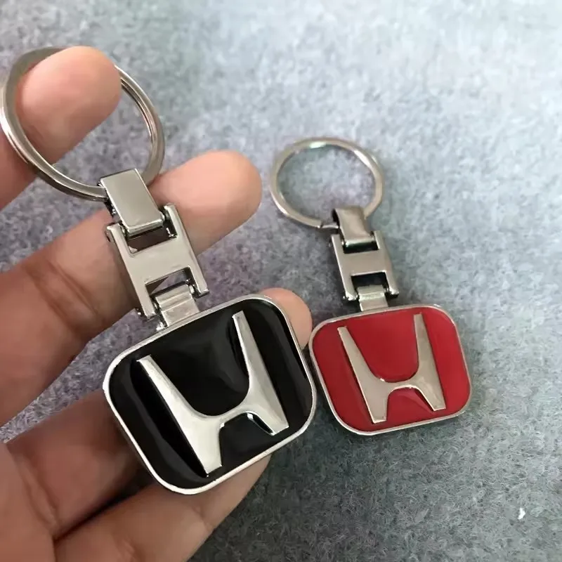 Фото Автомобильный брелок из сплава, подвесной держатель для ключей для Honda Crosstour Accord Fit Jade Vision CRV Vezel Civic City HRV Jazz Insight NSX №5