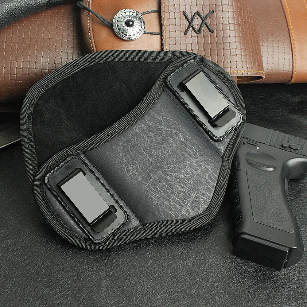 Фото Скрытая тактическая охотничья кобура, чехол для пистолета Glock 17 19 23 32 Sig Sauer Beretta Kahr Bersa, кобура для грома №2