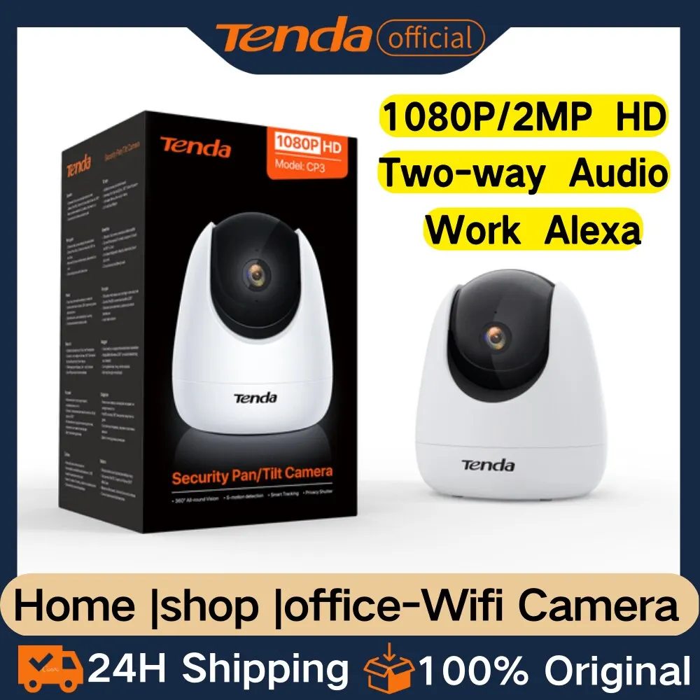 Tenda IP камера наблюдения HD WiFi камера Детская безопасность 1080P 2MP 2K панорамирование наклона беспроводная камера