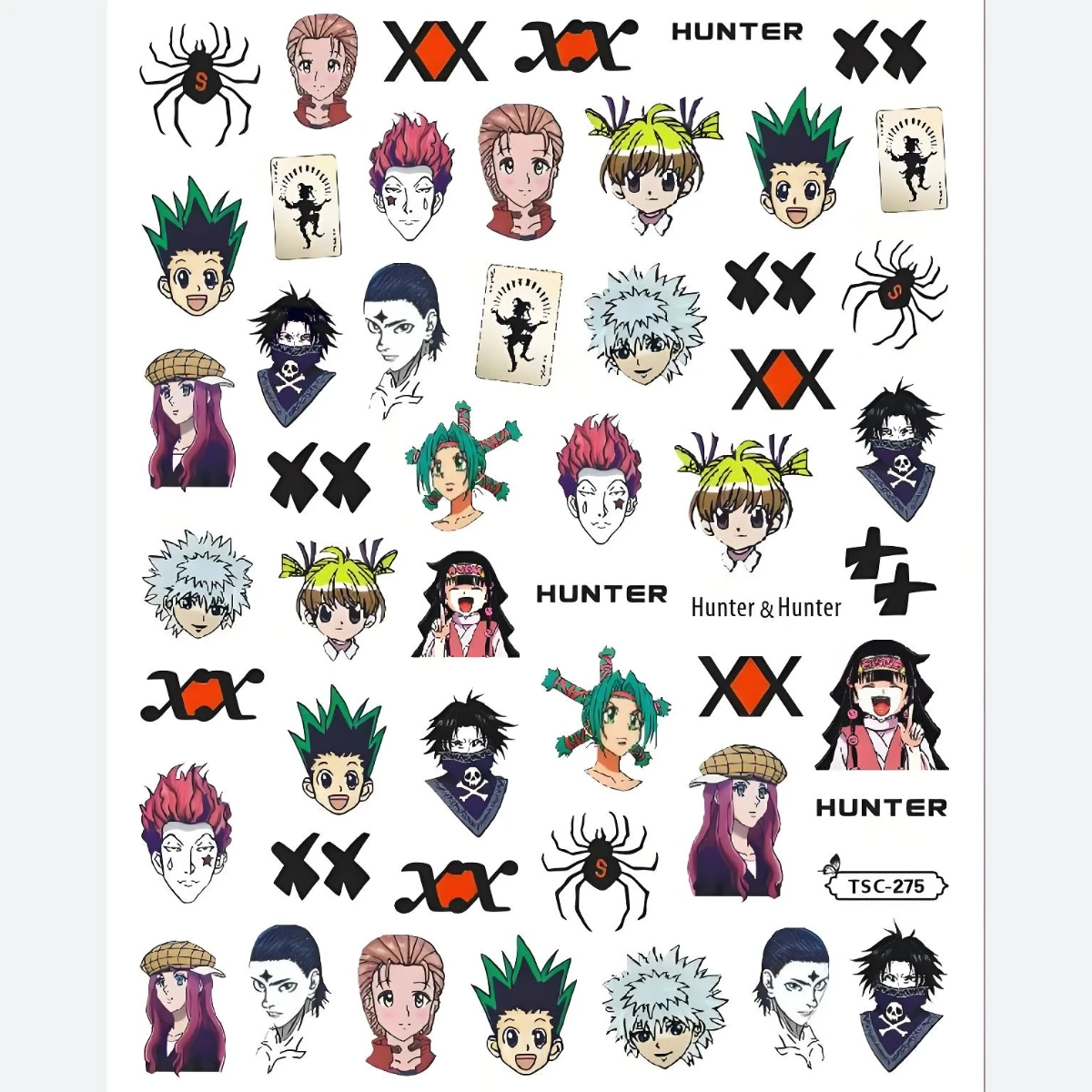Фото TSC-290 스트ン чет×스트 원,HUNTER×HUNTER,GON·FREECSS, аниме 3d Наклейки для дизайна ногтей Наклейки для ногтей №4