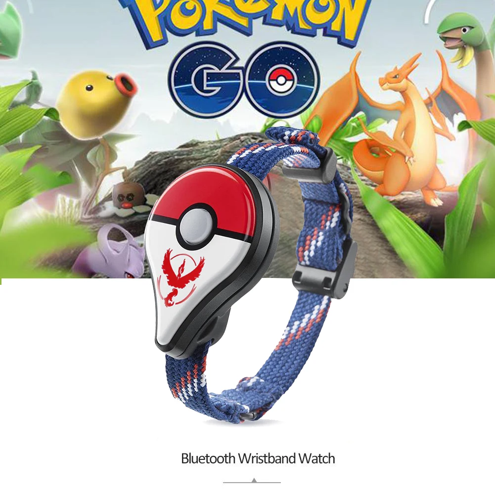 Фото Интеллектуальный браслет Pokemon Go Plus с автоматическим захватом Bluetooth Elves Wristband для Android и IOS Красный Белый ... №3