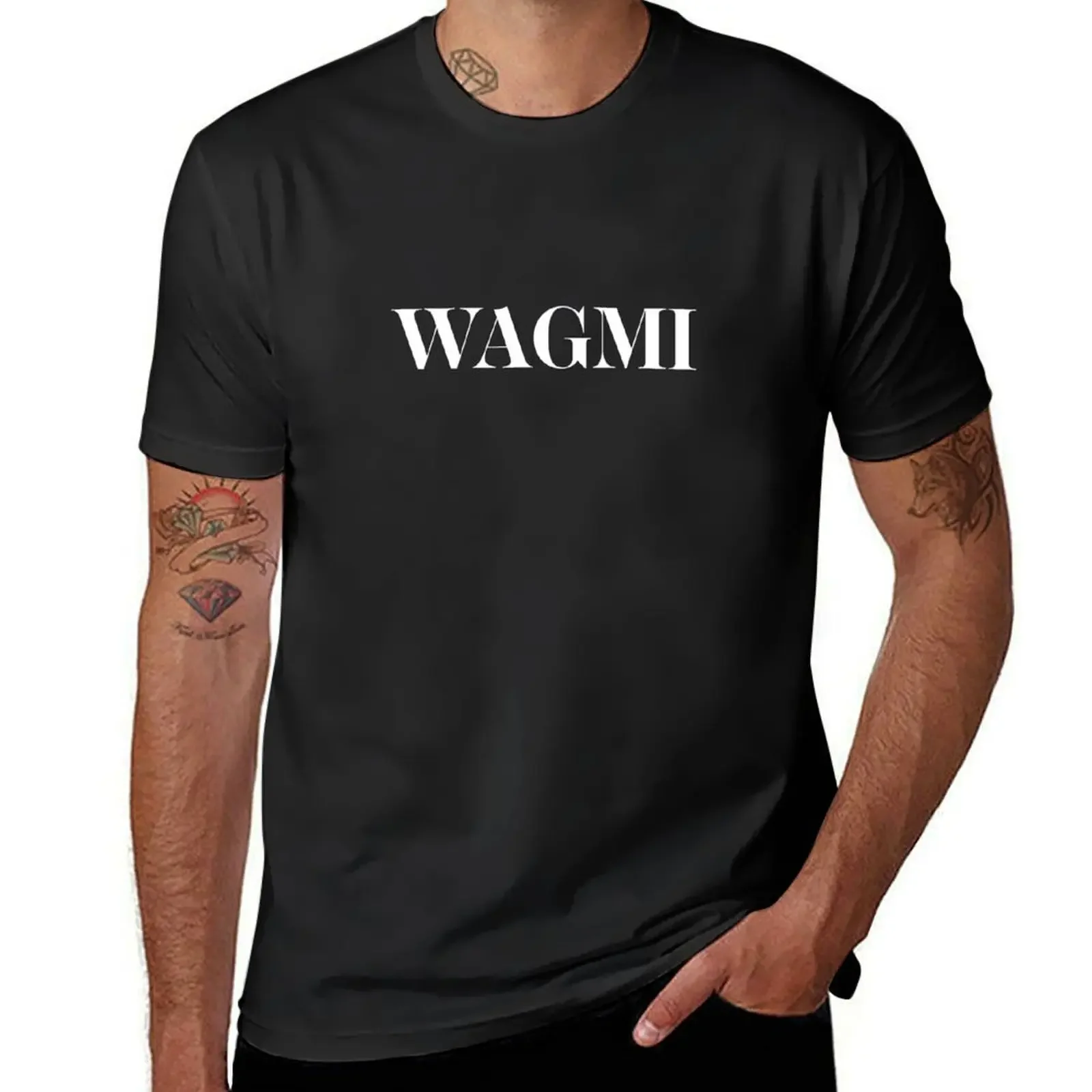 WAGMI-для энтузиастов NFT и крипто, футболка, винтажная одежда, летняя одежда, роскошная футболка, мужские футболки с рисунком аниме