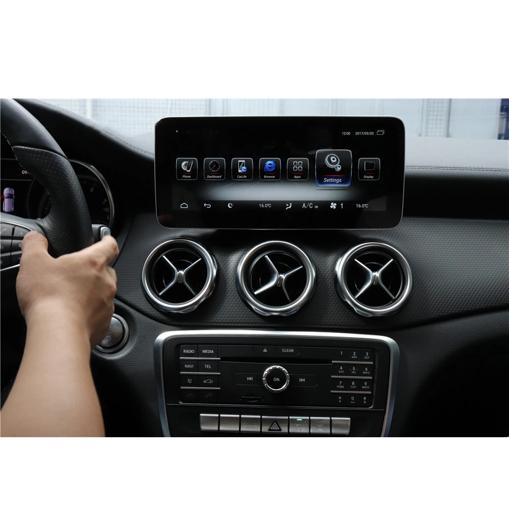 Автомобильный мультимедийный плеер для Mercedes Benz CLA GLA A Class W176 2013-2019 Android 10, дисплей, автомобильное радио, автомобильный GPS-навигатор, головное устройство