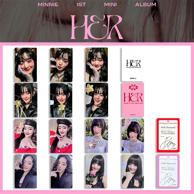 KPOP (G)I-DLE Girl Group Minnie SOLO Маленький альбом для карточек LOMO Card HER Special Small Card Gidle Открытка Фотокарточка Коллекционный подарок