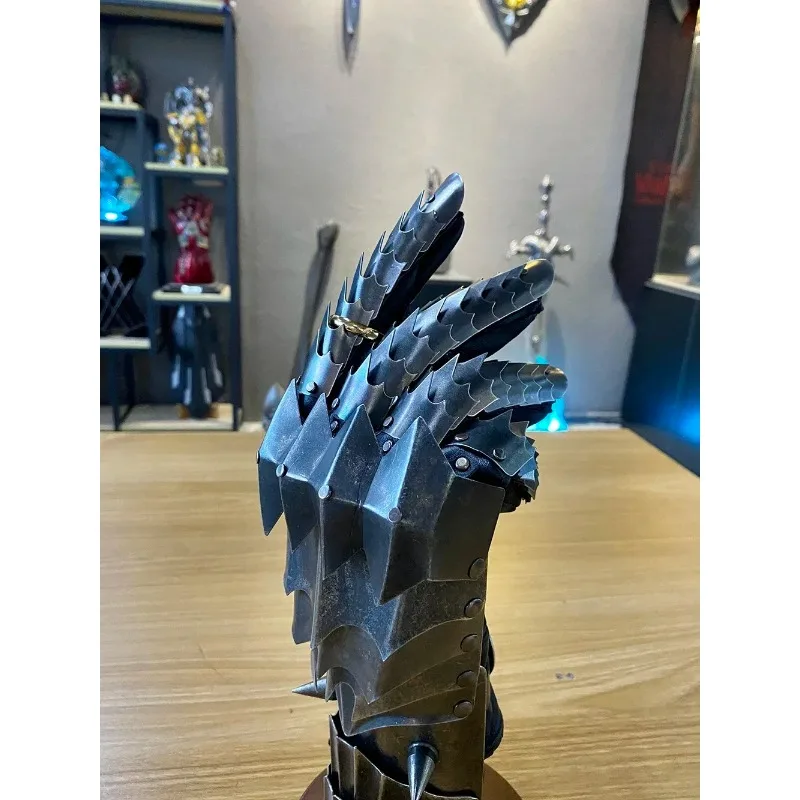 Косплей Лорд Темный Рыцарь Ведьма Король Черные Всадки Кольцо Wraith Перчатки Цельнометаллические Перчатки Саурона Аниме Фильм Выставка Вечеринка Опора (art.: 3920cf6732593) - 3920cf6732593