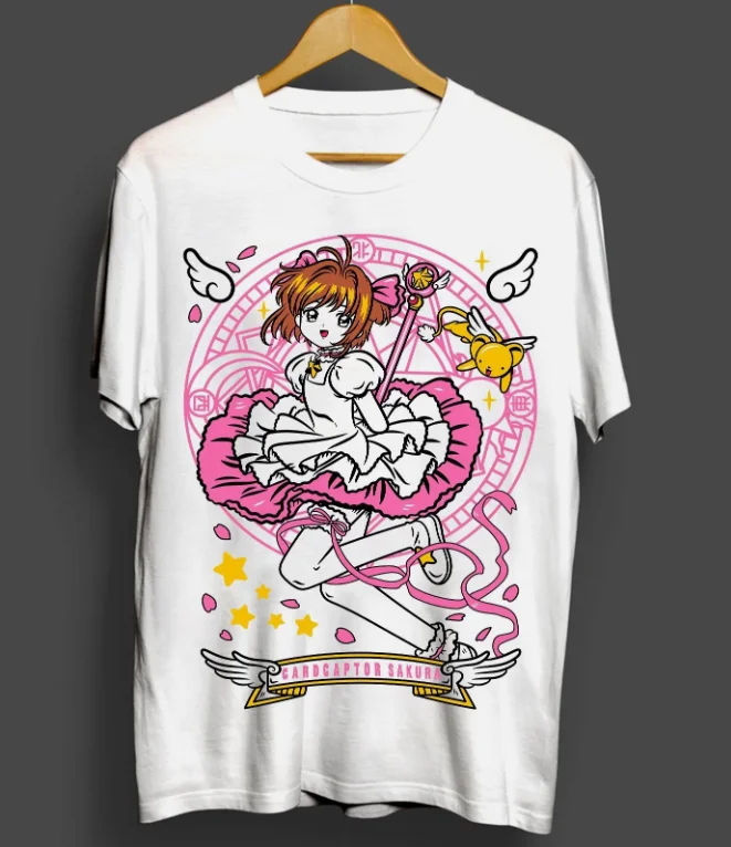 Фото Футболка Cardcaptor Sakura Waifu Kero-Chan Kawaii Anime Manga Подарочная рубашка всех размеров №4