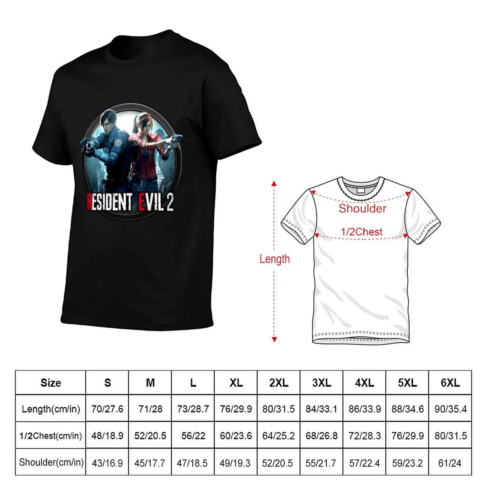 Мужская и женская футболка RESIDENT EVIL, рубашки с рисунком, летние топы, винтажные мужские футболки с рисунком (art.: 3920cc0ab6f27) - 3920cc0ab6f27