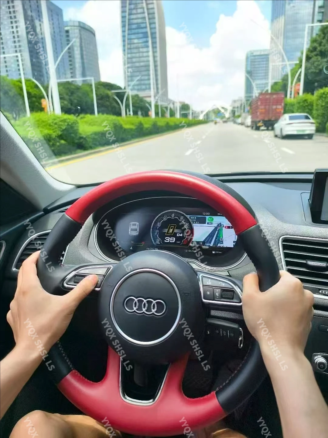 Фото Автомобильный цифровой кластерный прибор CockPit для Audi Q3 2012-2018, ЖК-дисплей, центральные спидомеры, плеер на приборной панели, система Linux №5