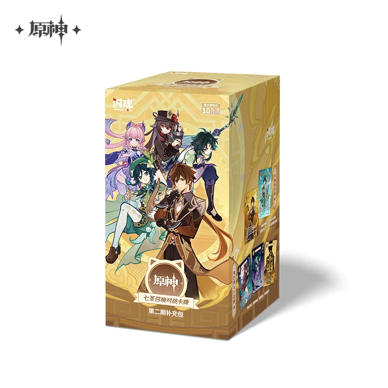Оригинальные боевые карты Genshin Impact Genius Invokation TCG — коллекционные предметы персонажей Hu Tao и Raiden Shogun, идеальный подарок