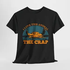 Фото Я люблю ее животных, винтажная рубашка Crap Crab №5