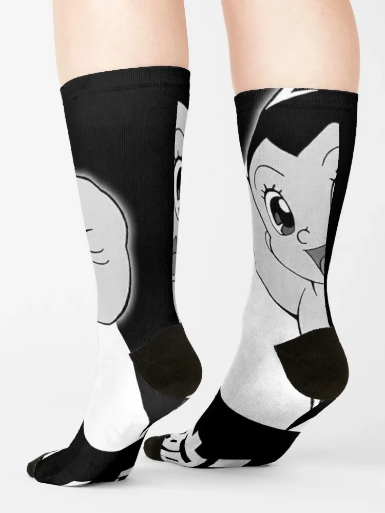Фото Носки Astro Boy - Mighty Atom (Tetsuwan Atom), цветочные Компрессионные носки для тенниса, женские носки для мальчиков №4