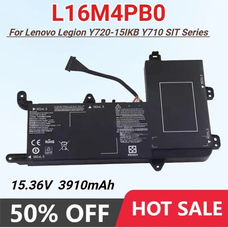 Новый аккумулятор для ноутбука L16M4PB0 3910 мАч для Lenovo Legion Y720-15IKB серии 80Y40003CD 5B10M33724 L16S4TB0 5B10M33723 Y710 SIT