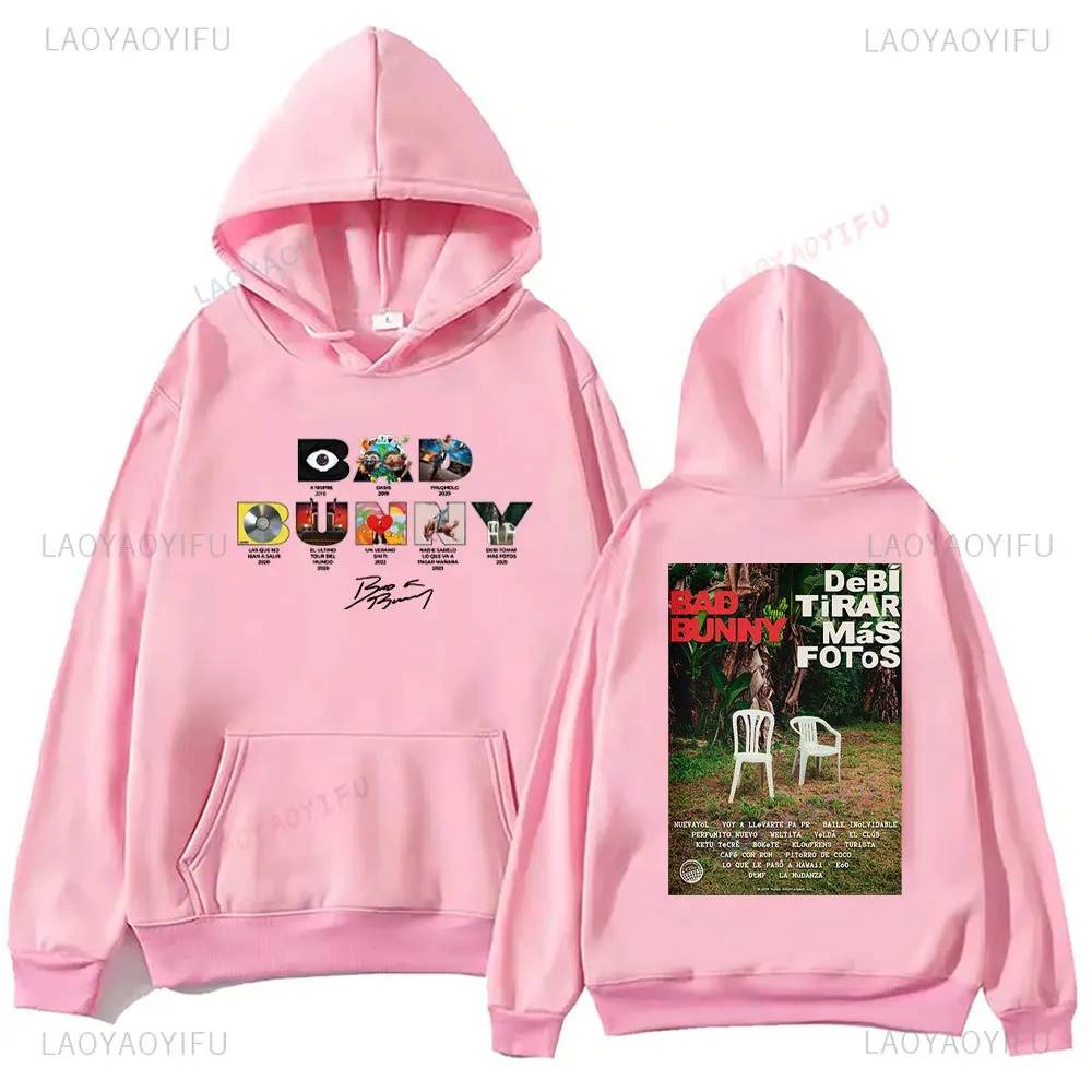 Фото Толстовка с рисунком Bad Bunny, модные чехлы для альбомов Firma, толстовка с заниженными плечами Conejo Malo, подарок для нее, толстовка с капюшоном Reggaeton №2
