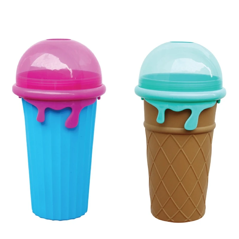 2 шт. sslushy Cup, Slushy Maker Cup модернизированная 500 мл TIK TOK Slushy Ice Cup, заморозка волшебной емкости, охлаждающая чашка