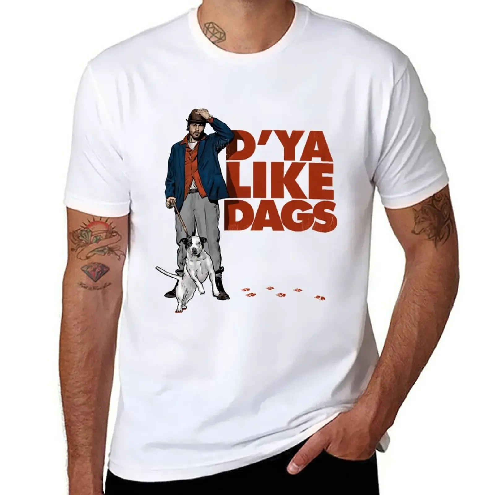 Новая футболка D_Ya Like Dags Essential, футболка с коротким рукавом, эстетическая одежда, мужские белые футболки