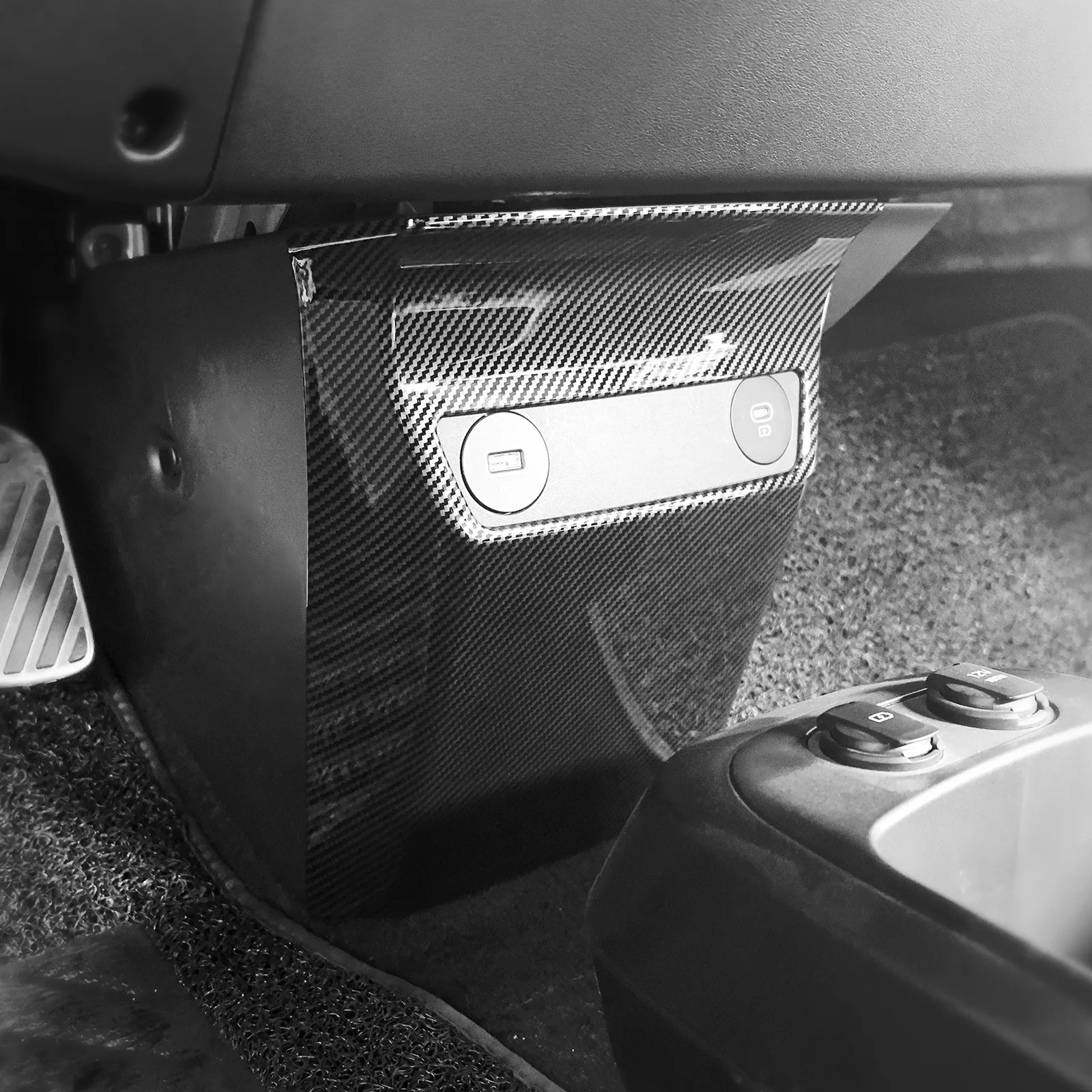 Для Kia EV6 2022 2023, центральная передняя консоль, USB-порт для зарядки, противоударная рамка, молдинги для салона автомобиля