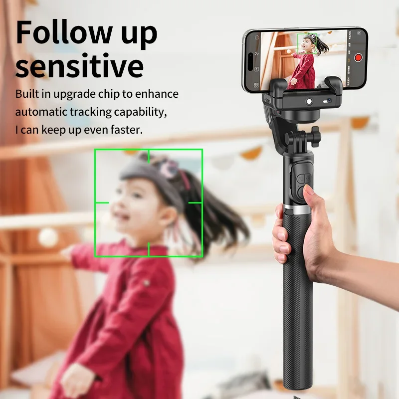 AOCHUAN Smart M2PRO PTZ-стабилизатор для мобильного телефона, черный, 1,6 м, палка для селфи, 360 градусов, AI, отслеживание лица, Tiktok, штатив для прямой трансляции