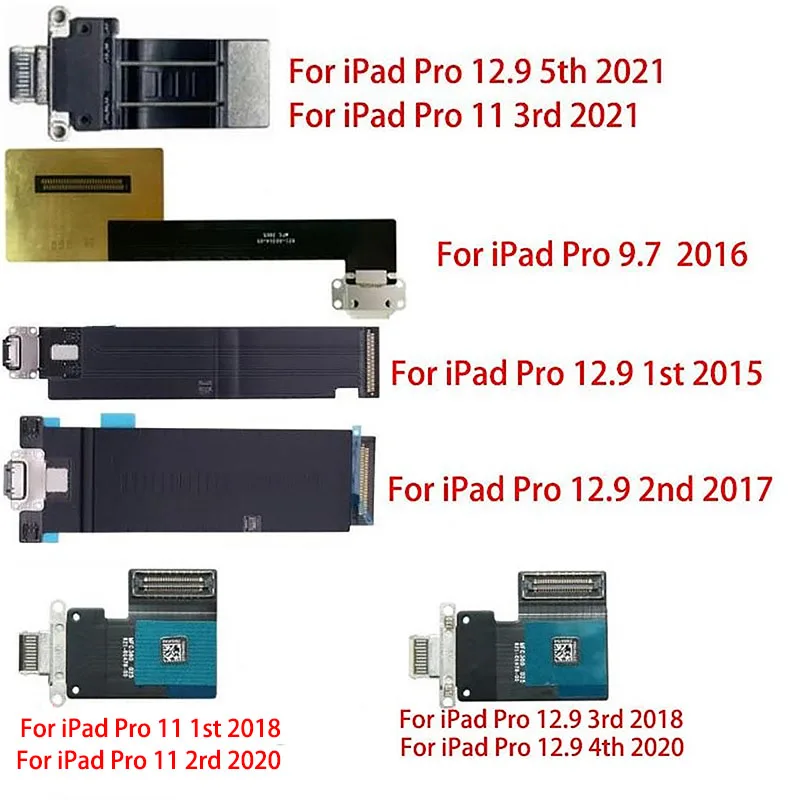 Док-станция, кабель порта зарядки для iPad Pro 9,7 11 12,9 2015 2016 2017 2018 2020 2021, модуль гибкой платы зарядного устройства