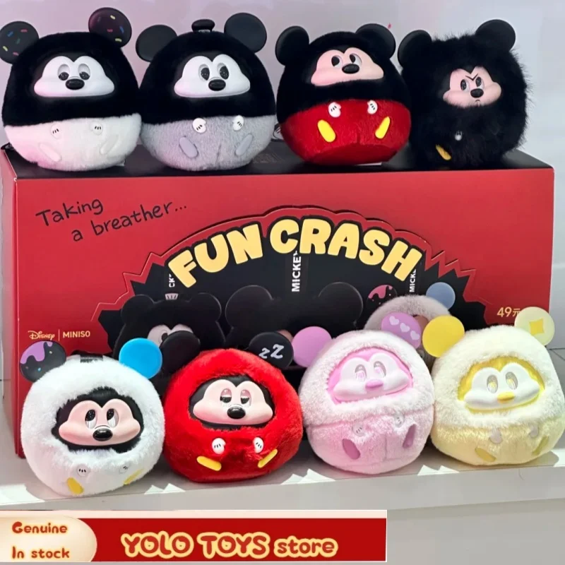 Фото Подлинная серия Mickey Fun Crash, милая виниловая сумка для лица с Микки Маусом, кулон, слепая коробка, загадочная коробка, модные игрушки, подарок для девочек №4