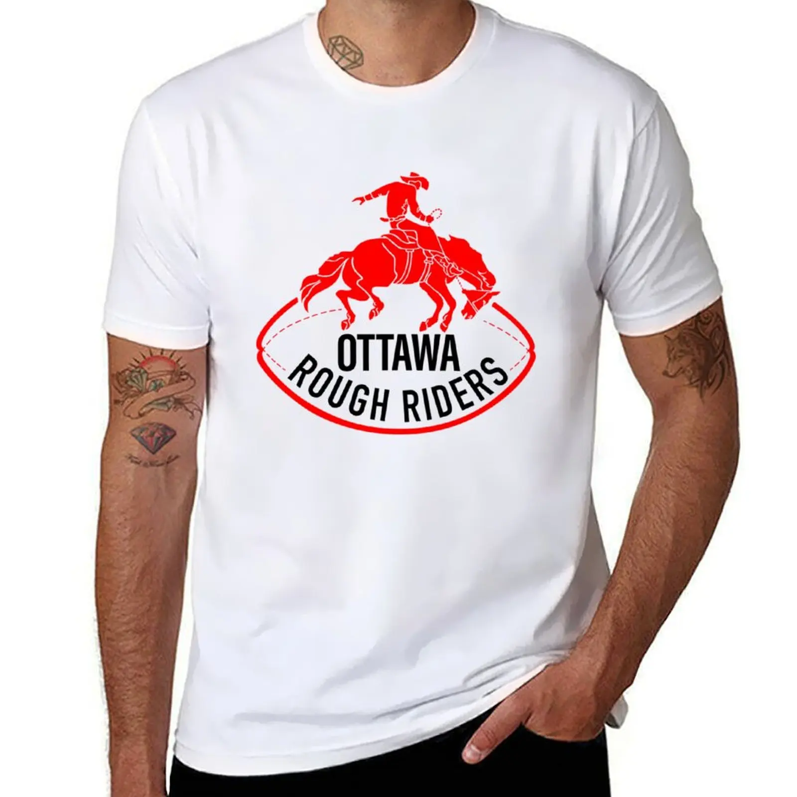Футболка Defunct Ottawa Rough Riders 1980 года, мужская футболка, винтажная одежда, новые подарки и футболки, мужская мода