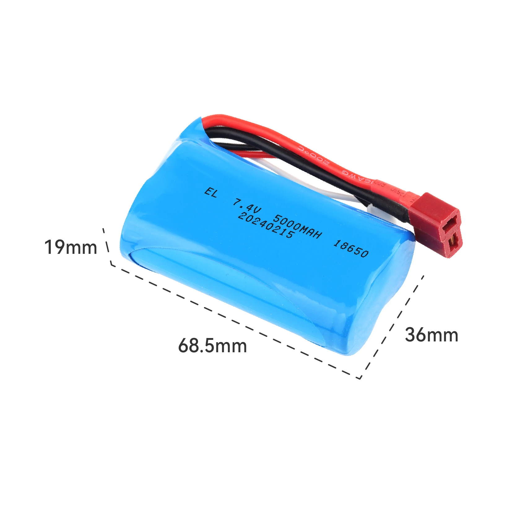 Фото 7,4 В 5000 мАч Lipo аккумулятор с Т-образным разъемом + USB для SCY-16102PRO SCY-16101PRO SCY-16103PRO SCY-16201PRO 2 Rc игрушки 18650 аккумулятор №2