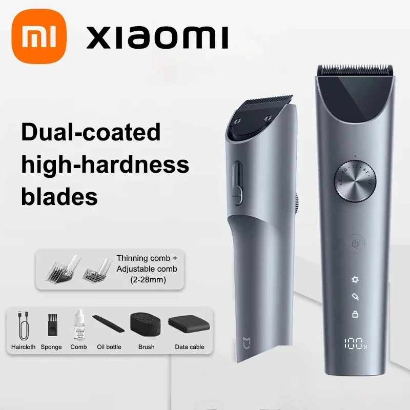 Машинка для стрижки волос Xiaomi Mijia 2, профессиональная машинка для стрижки бороды, IPX7, водонепроницаемая беспроводная машинка для стрижки волос Mijia Clipper 2