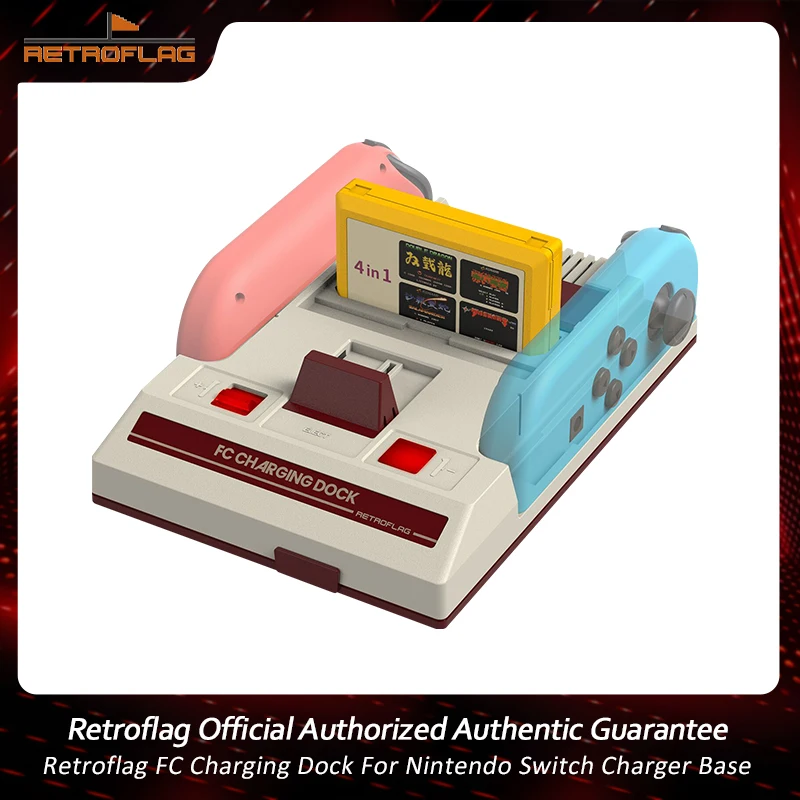 ЗАРЯДНАЯ док-станция Retroflag FC для Nintendo Switch Joy-con, база зарядного устройства для контроллера Switch Oled, зарядная док-станция