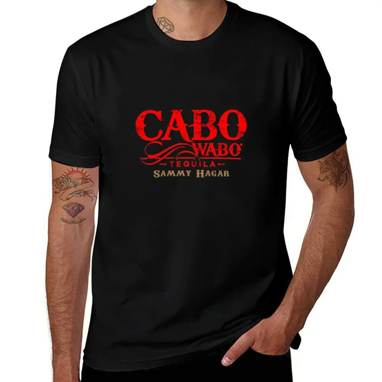 Футболка Caboetà cantina tequila, незаменимая футболка, футболки для мужчин, забавная футболка с рисунком Мужская одежда
