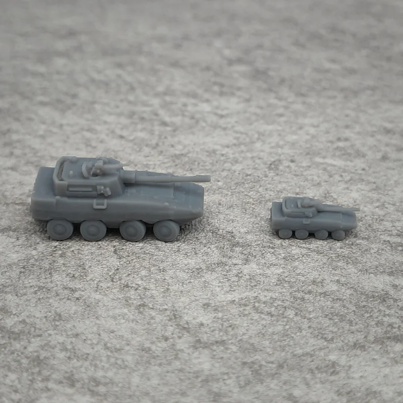 Фото 5 шт. ZTD-09 Колесный штурмовой автомобиль, белая модель из смолы 1/350 или 1/700, миниатюрная модель боевого танка TK221 №2