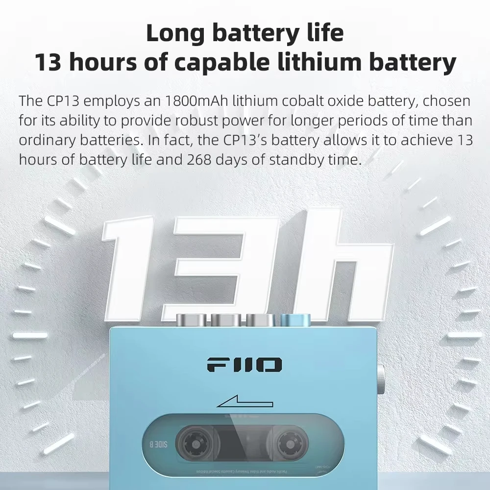 Фото FiiO CP13 Ретро Классический Портативный MP3-плеер Двухрежимный HIFI Качество звука Walkman Стерео Настроить динамик из алюминиевого сплава №2